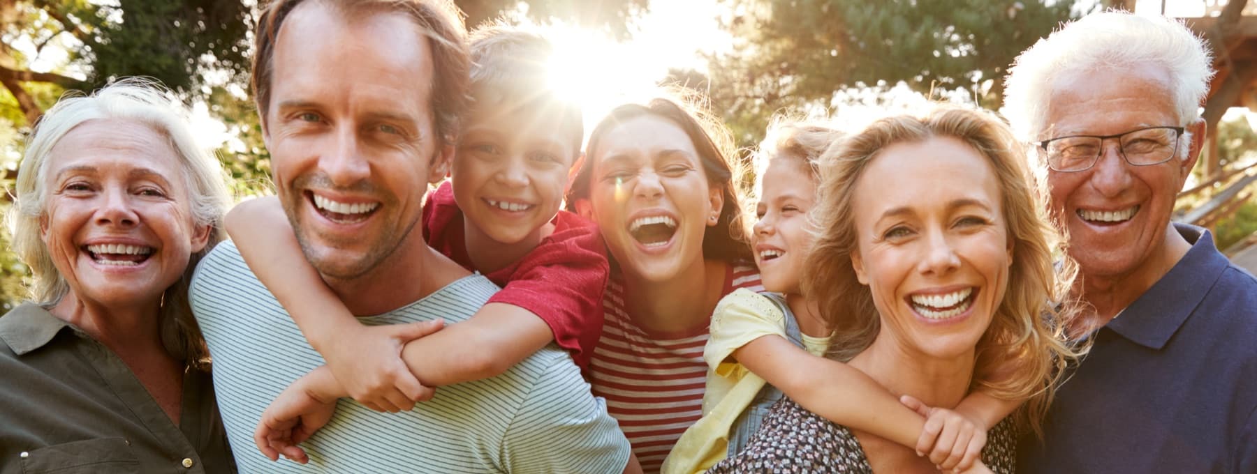 Multi-generational family enjoying time together